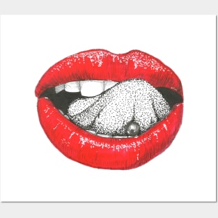 Desiring lips Posters and Art